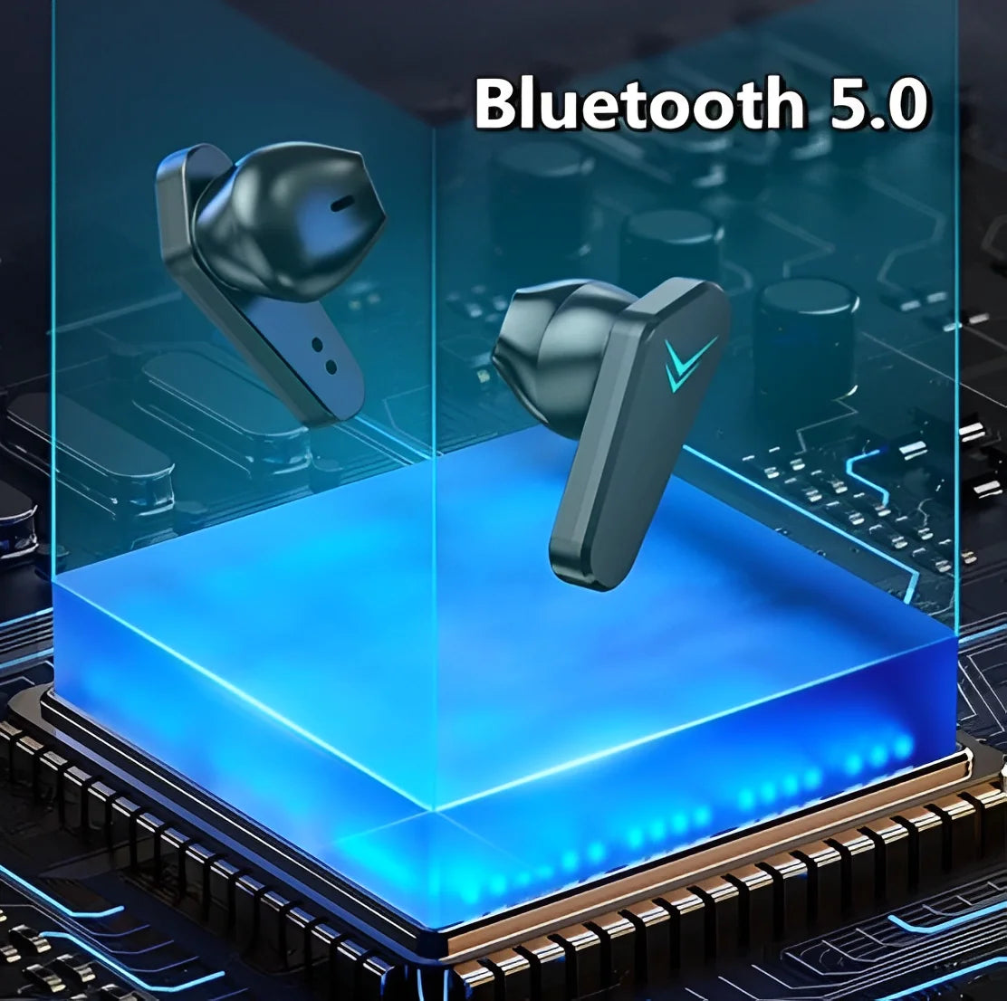 Fones de ouvido Bluetooth estéreo surround com Microfone e cancelamento de Ruído
