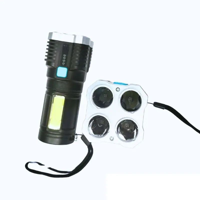 Lanterna Portátil Led Potente 5 em 1-Ultra Brilhante de Longo Alcance-Recarregável USB