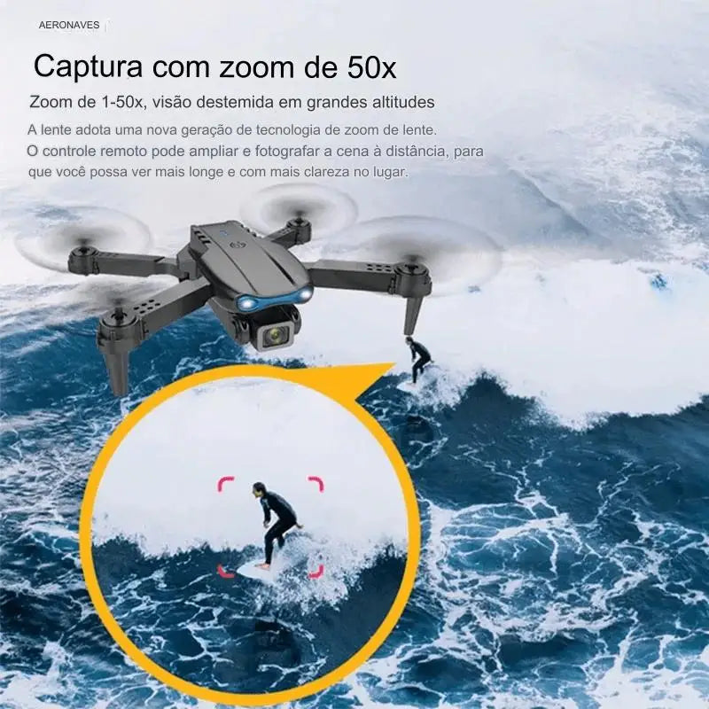 Drone profissional com câmera 4K K3 Pro Estabilidade 360