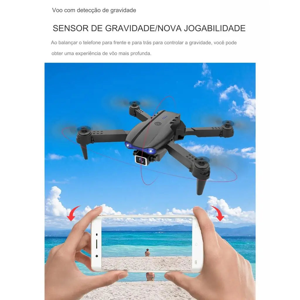 Drone profissional com câmera 4K K3 Pro Estabilidade 360