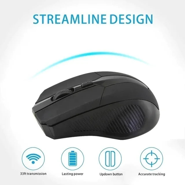 Mouse Ótico sem fio Usb