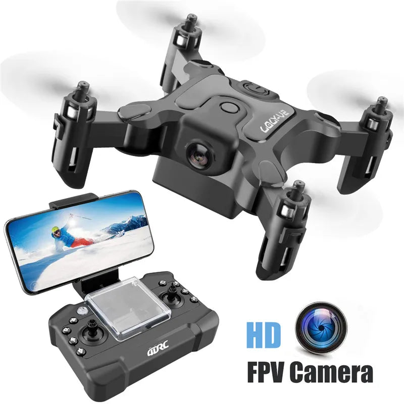 Mini Drone 4DRC V2 com câmera HD WiFi FPV, quadricóptero dobrável