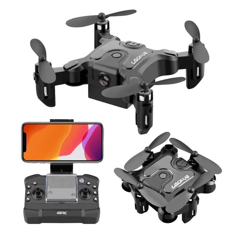 Mini Drone 4DRC V2 com câmera HD WiFi FPV, quadricóptero dobrável