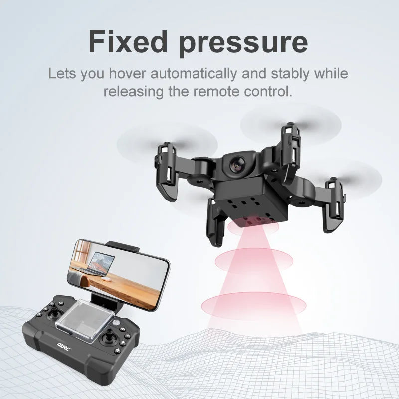Mini Drone 4DRC V2 com câmera HD WiFi FPV, quadricóptero dobrável