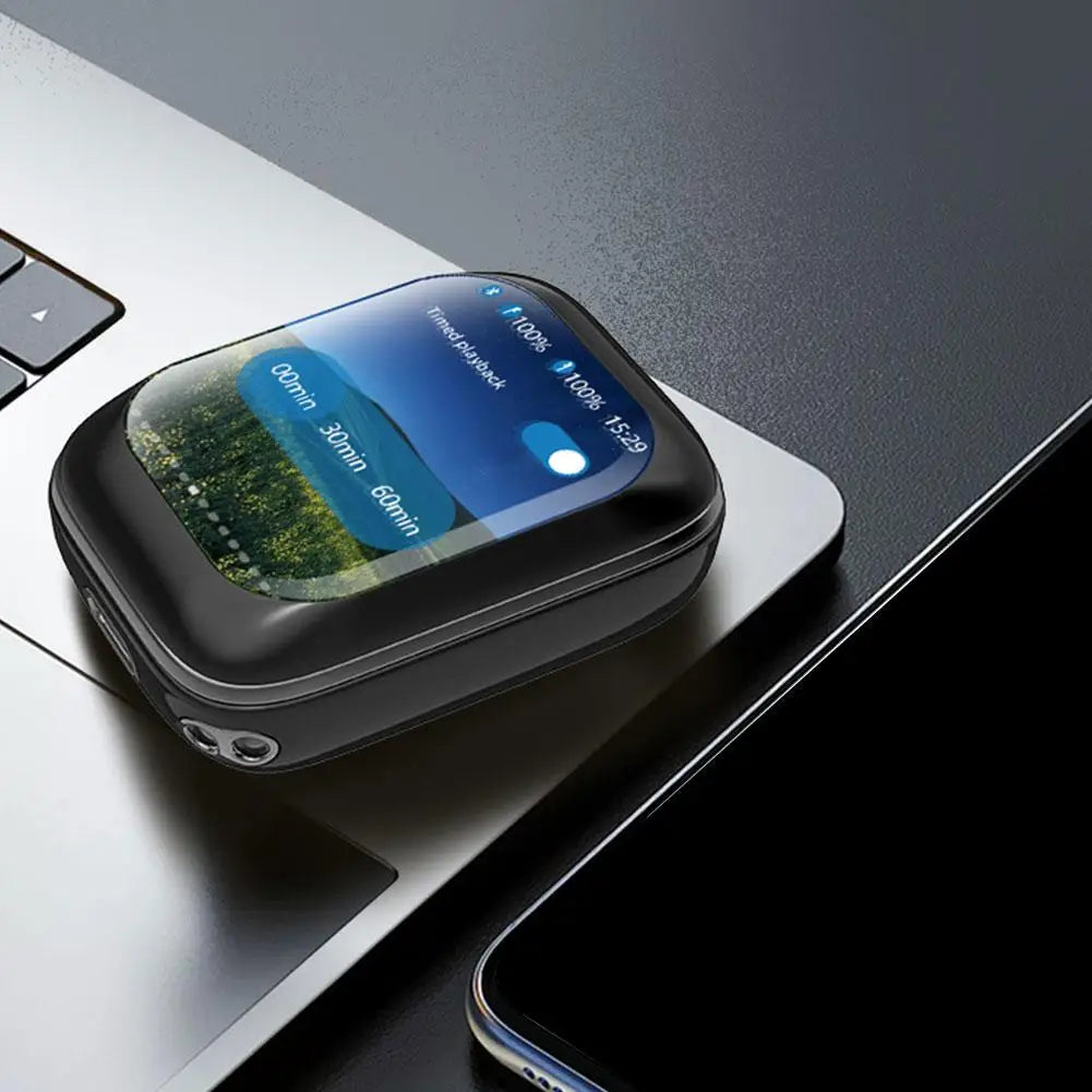 Fones de ouvido Bluetooth com tela LCD deslizante Touchscreen