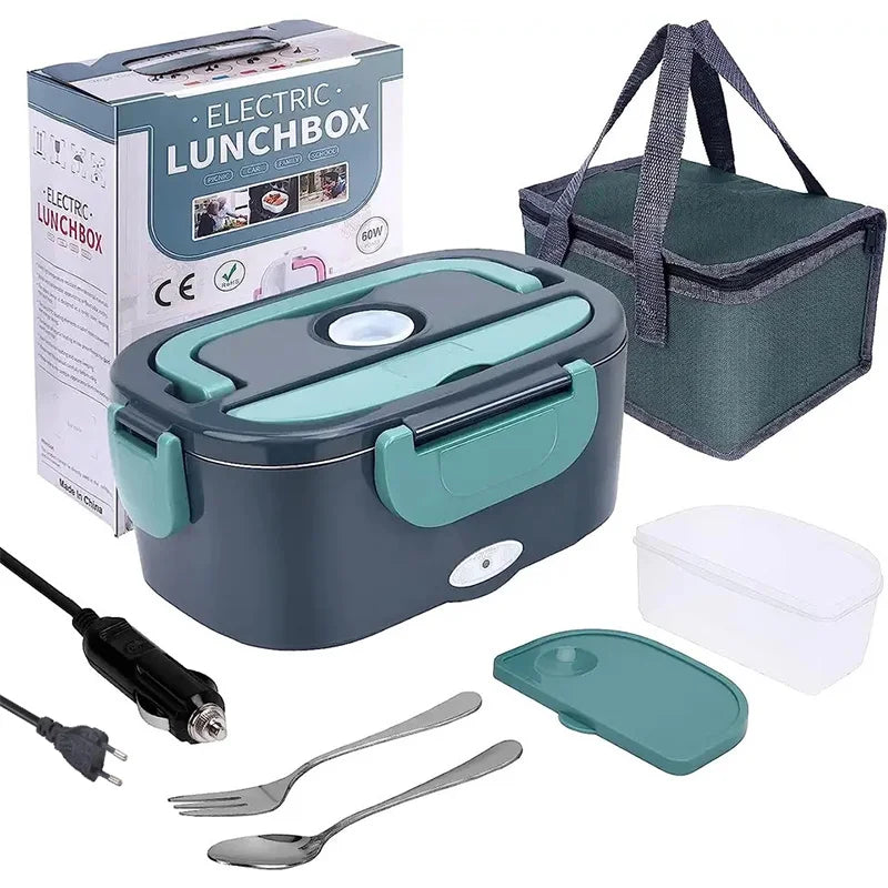 Aquecedor elétrico portátil de 1,5 L e 60 W para alimentos.