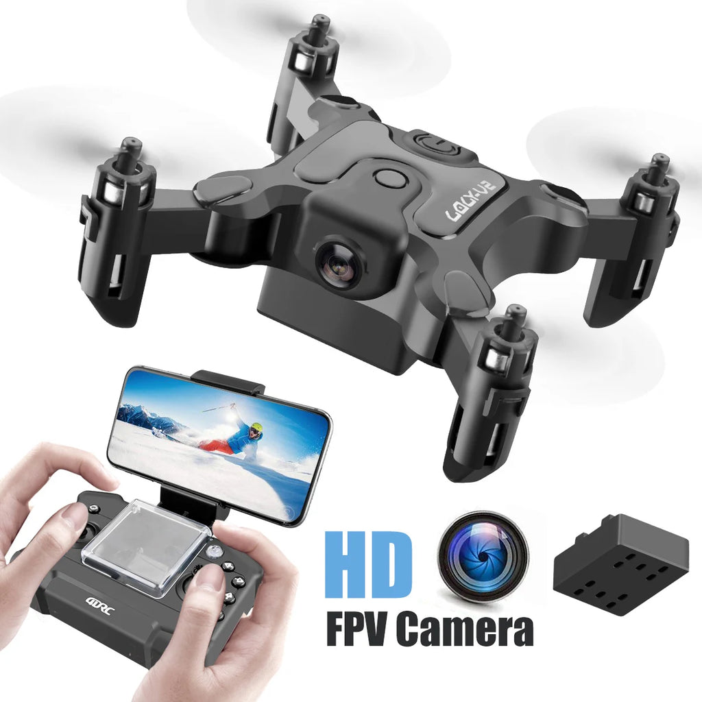 Mini Drone 4DRC V2 com câmera HD WiFi FPV, quadricóptero dobrável