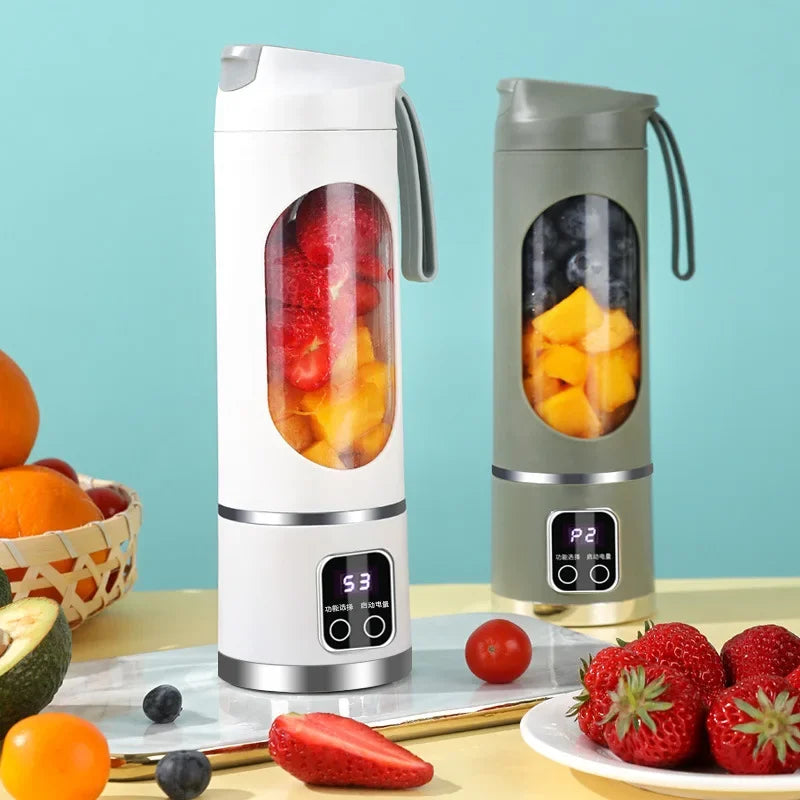 Liquidificador Portátil com 3 velocidades, 450 ml e Visor Digital