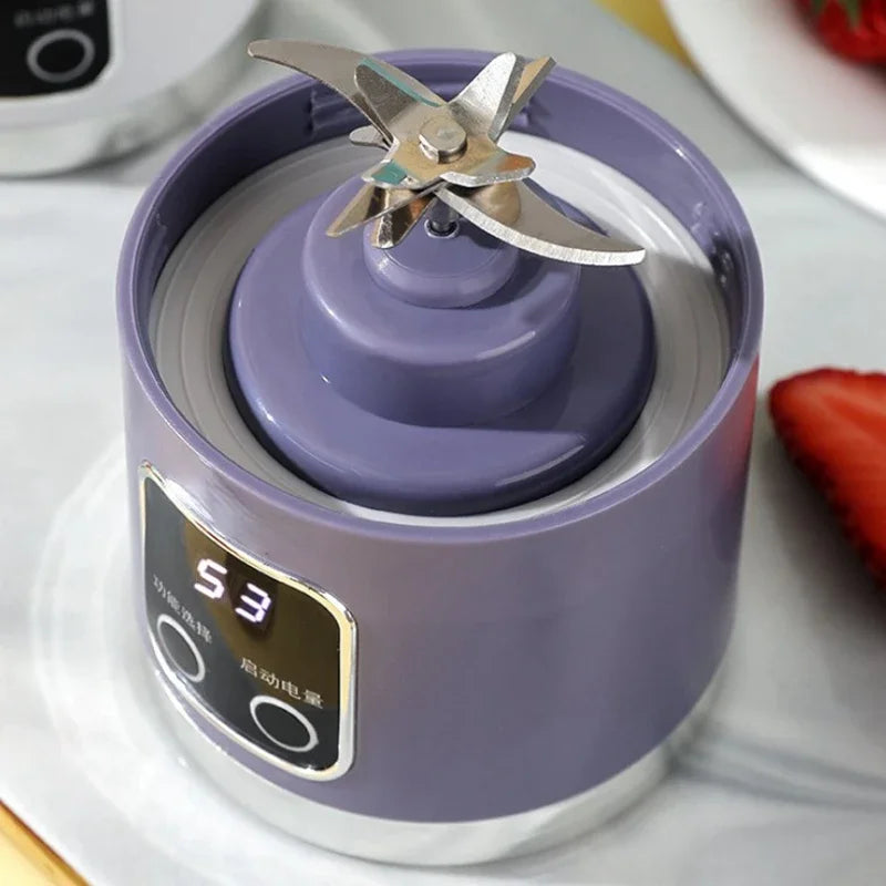 Liquidificador Portátil com 3 velocidades, 450 ml e Visor Digital